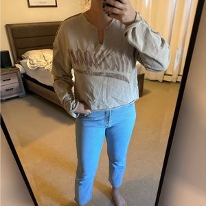 Forever 21 vintage cropped long sleeve